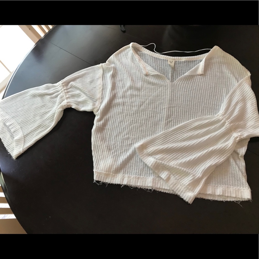 Free people White Bell sleeve Top